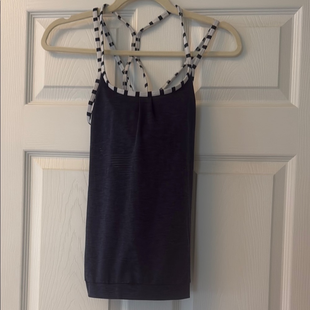 Athleta Blue Sleeveless Tank Top
